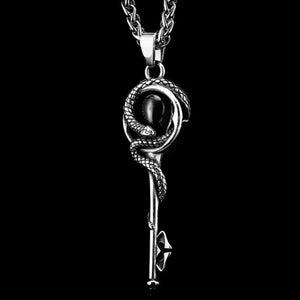 Serpent and Key Necklace