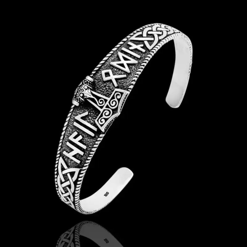 Runic Viking Bracelet - Viking Jewelry - Rune Viking Bracelet - Viking Arm  Ring – Relentless Rebels