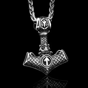 Thor’s Hammer With Valknut Necklace