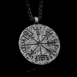 Viking Vegvisir and Helm of Awe Necklace